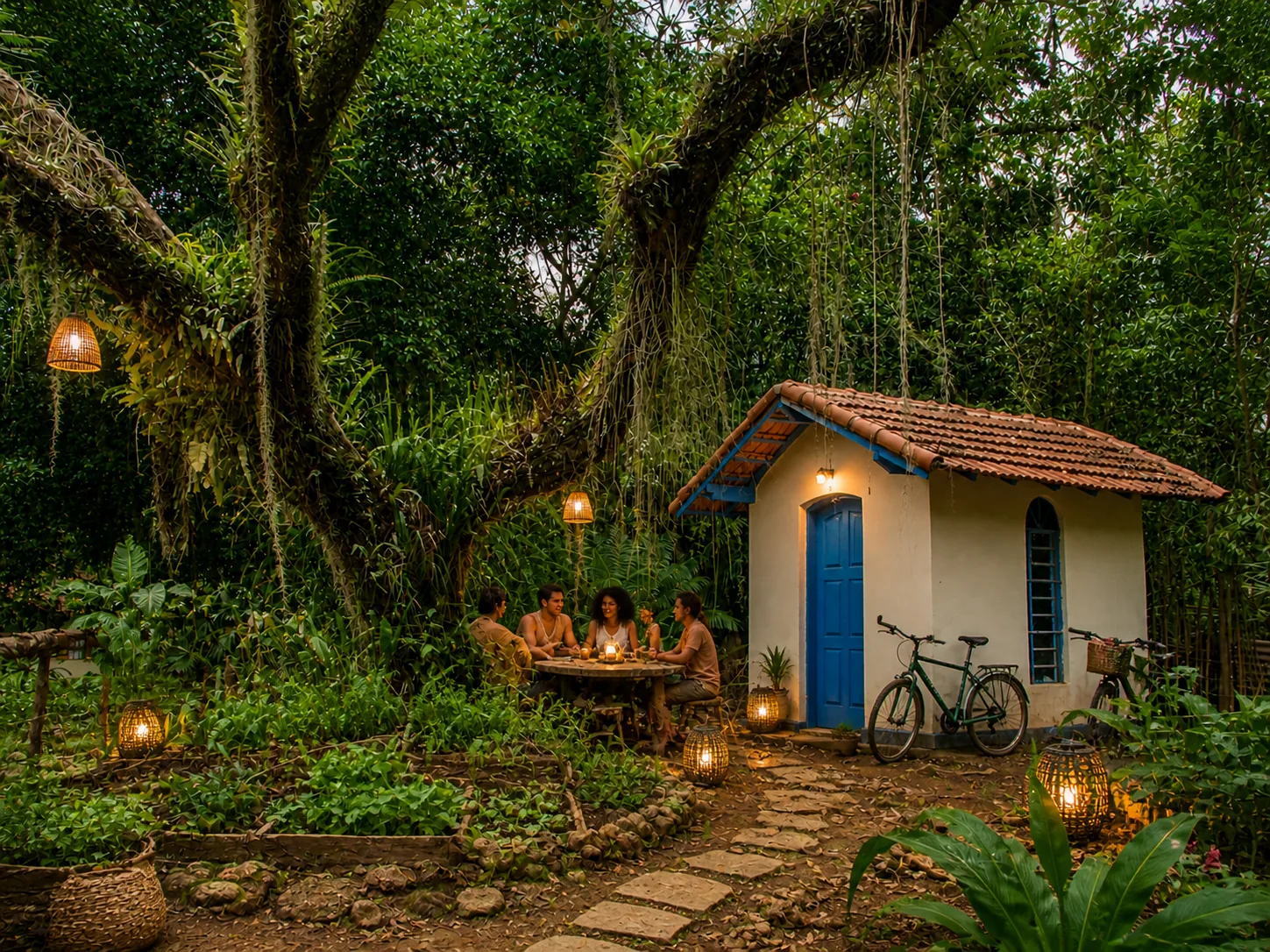 Visão conceitual de ecovila e cohousing